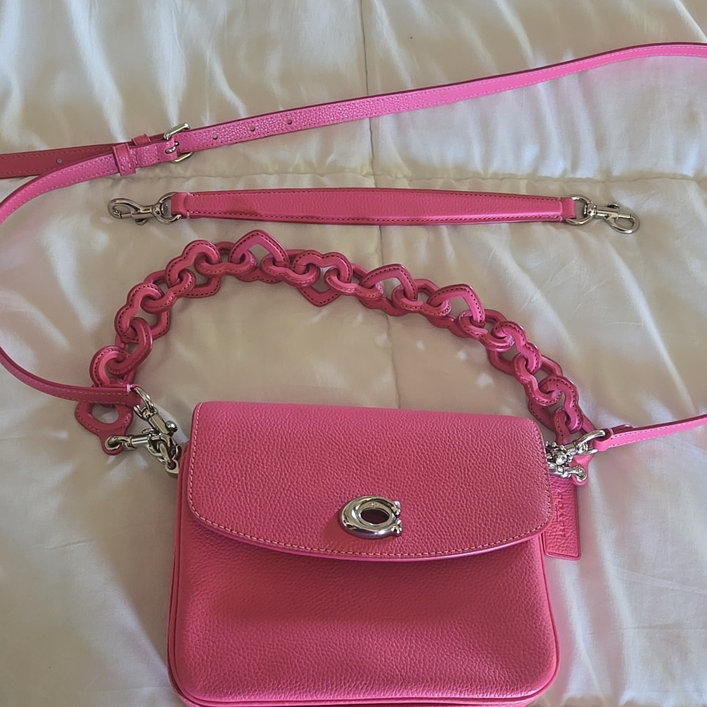 Coach Cassie 19 with heart strap. Immaculate, Never Used!! Nwot